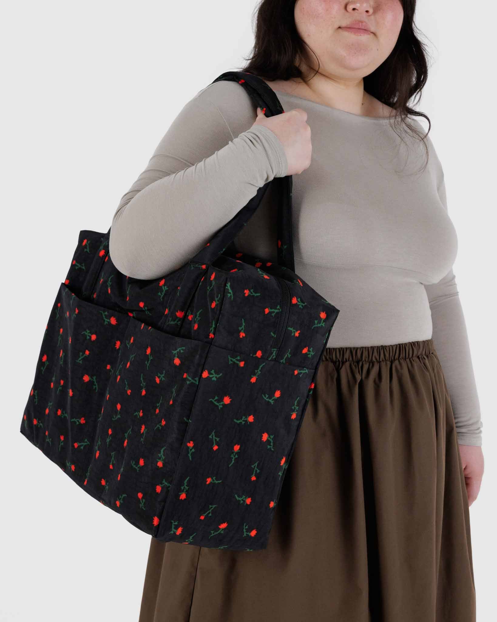 BAGGU Painted Wildflower cloud carry-on