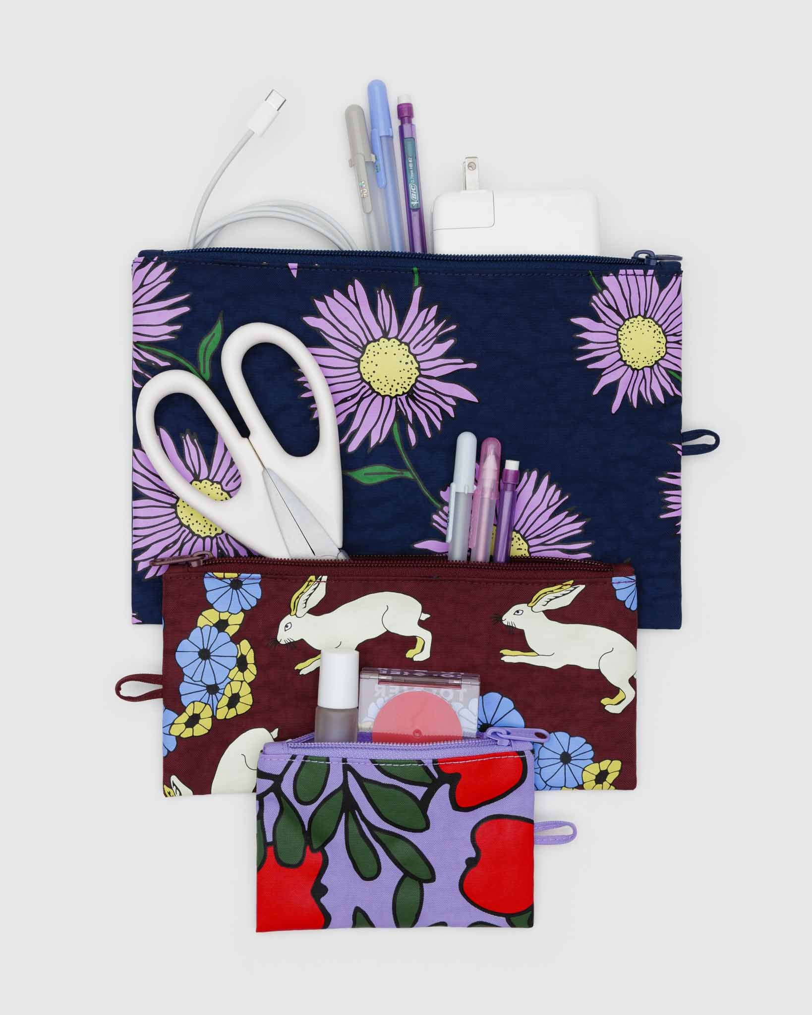 BAGGU Night Orchard flat pouch set | BAGGU | Packing + Organisation