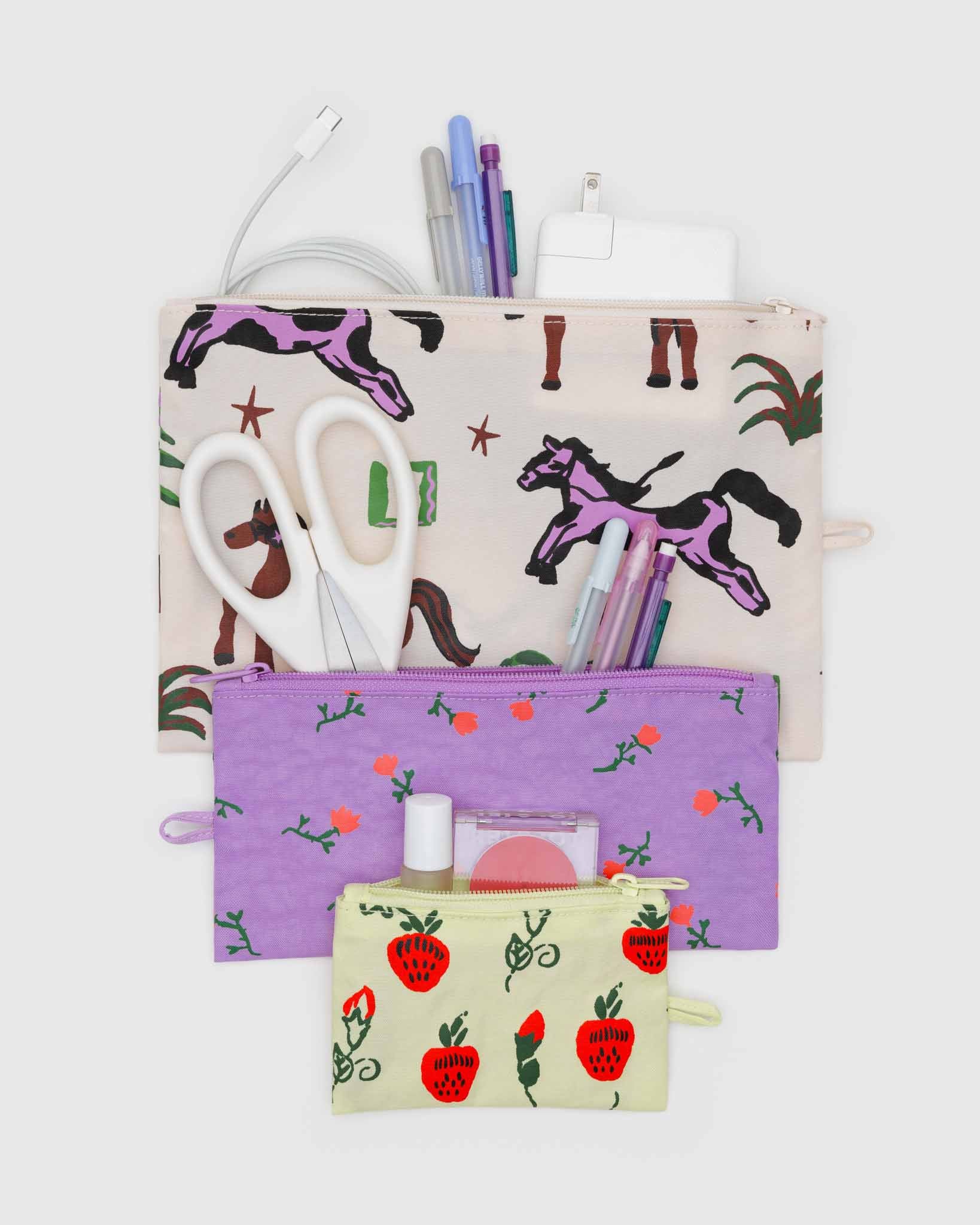 Painted Prairie Flat Pouch Set BAGGU