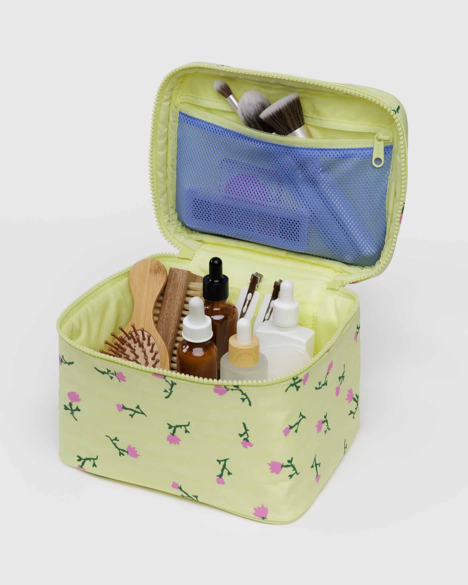 BAGGU Painted Wildflower large cosmetic case | BAGGU | Cosmetic + Toiletry Bags