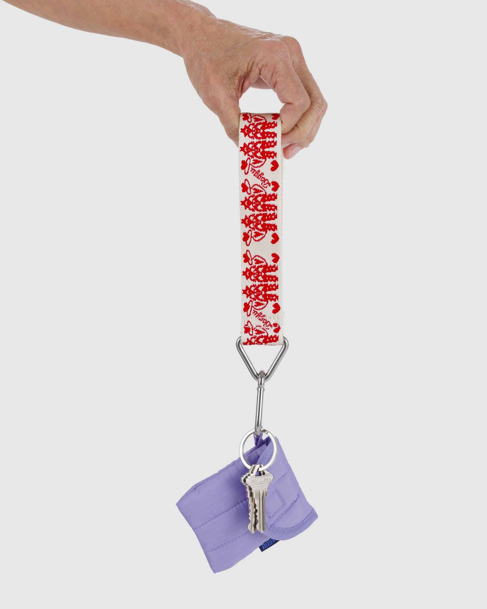BAGGU Cowgirl logo keychain