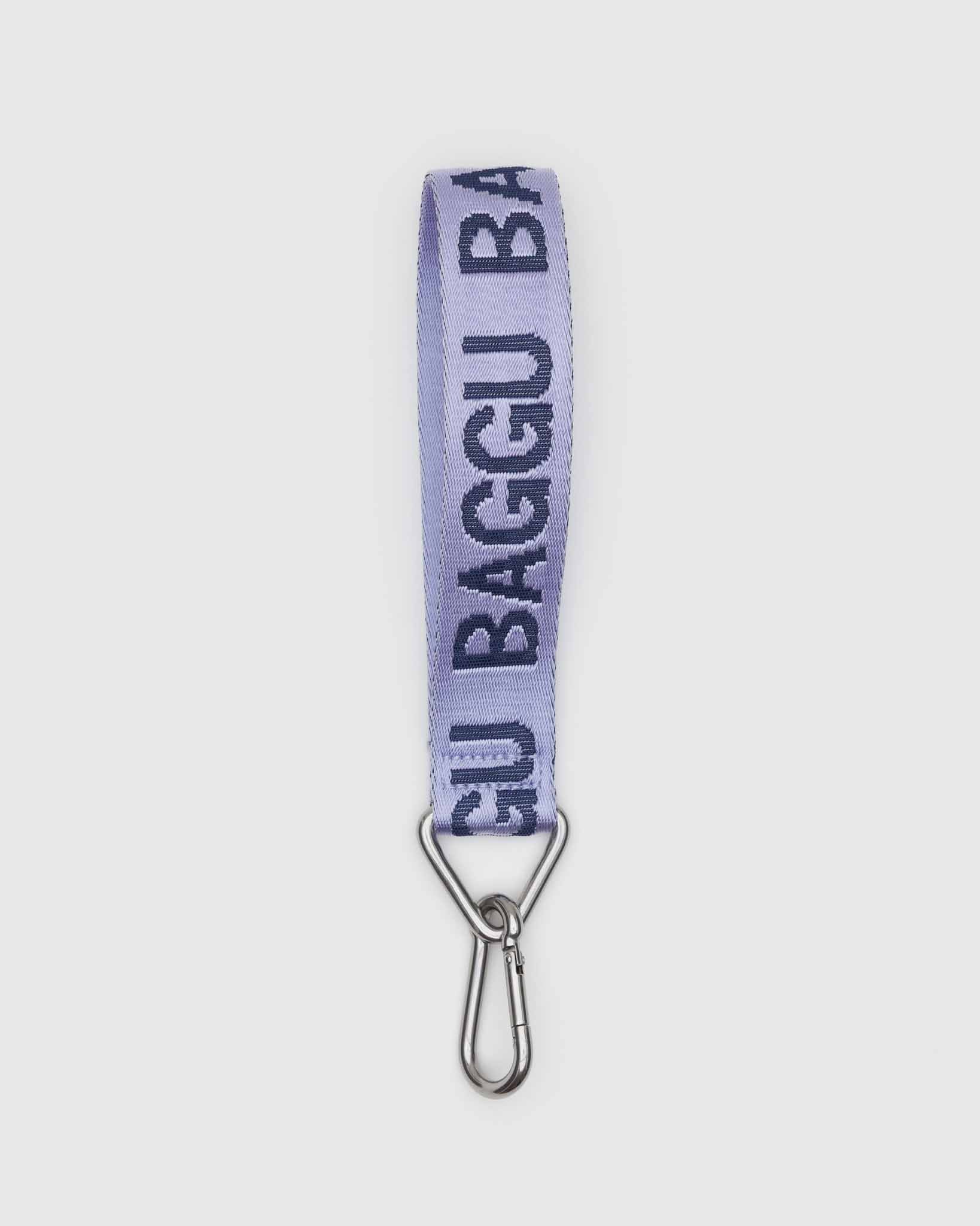 BAGGU Dusty Lilac logo keychain