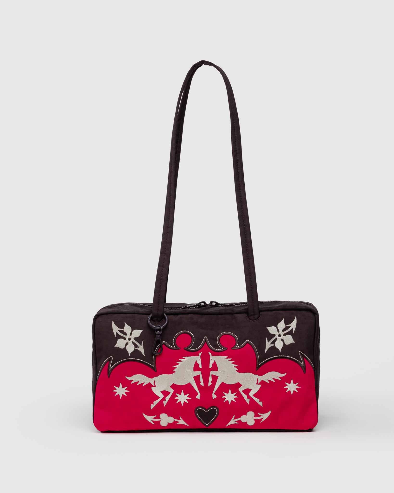 BAGGU Western Appliqué Nylon Bowler Bag | BAGGU | Shoulder Bag