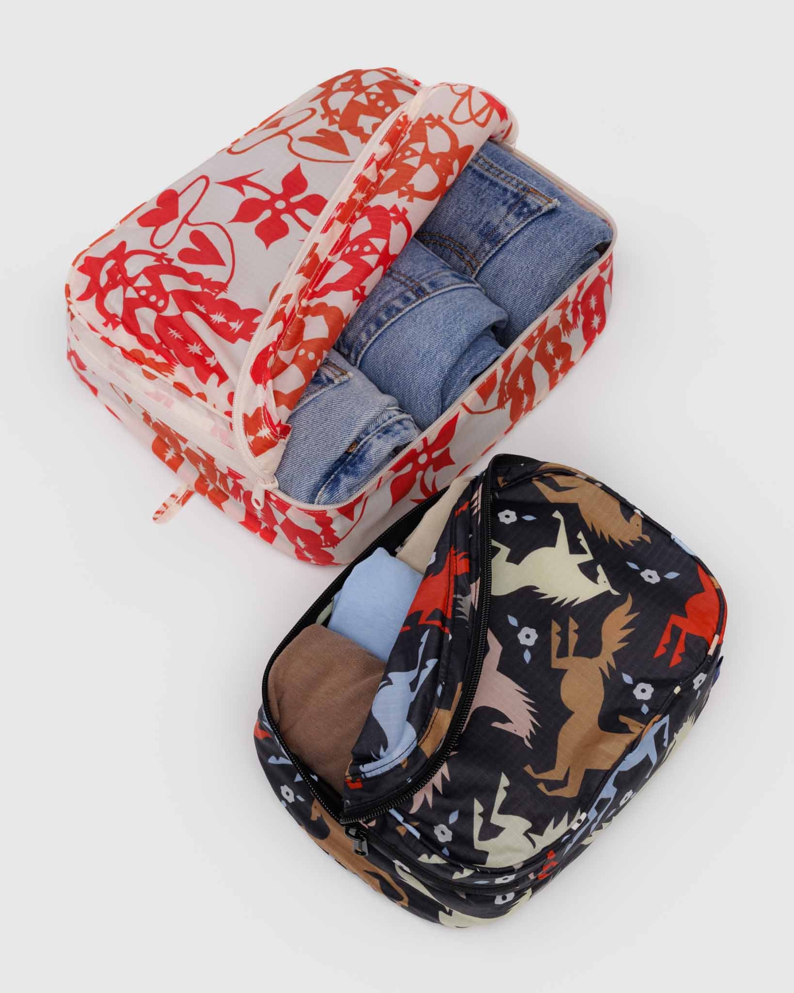 BAGGU Western Cut-Outs packing cube set | BAGGU | Packing + Organisation