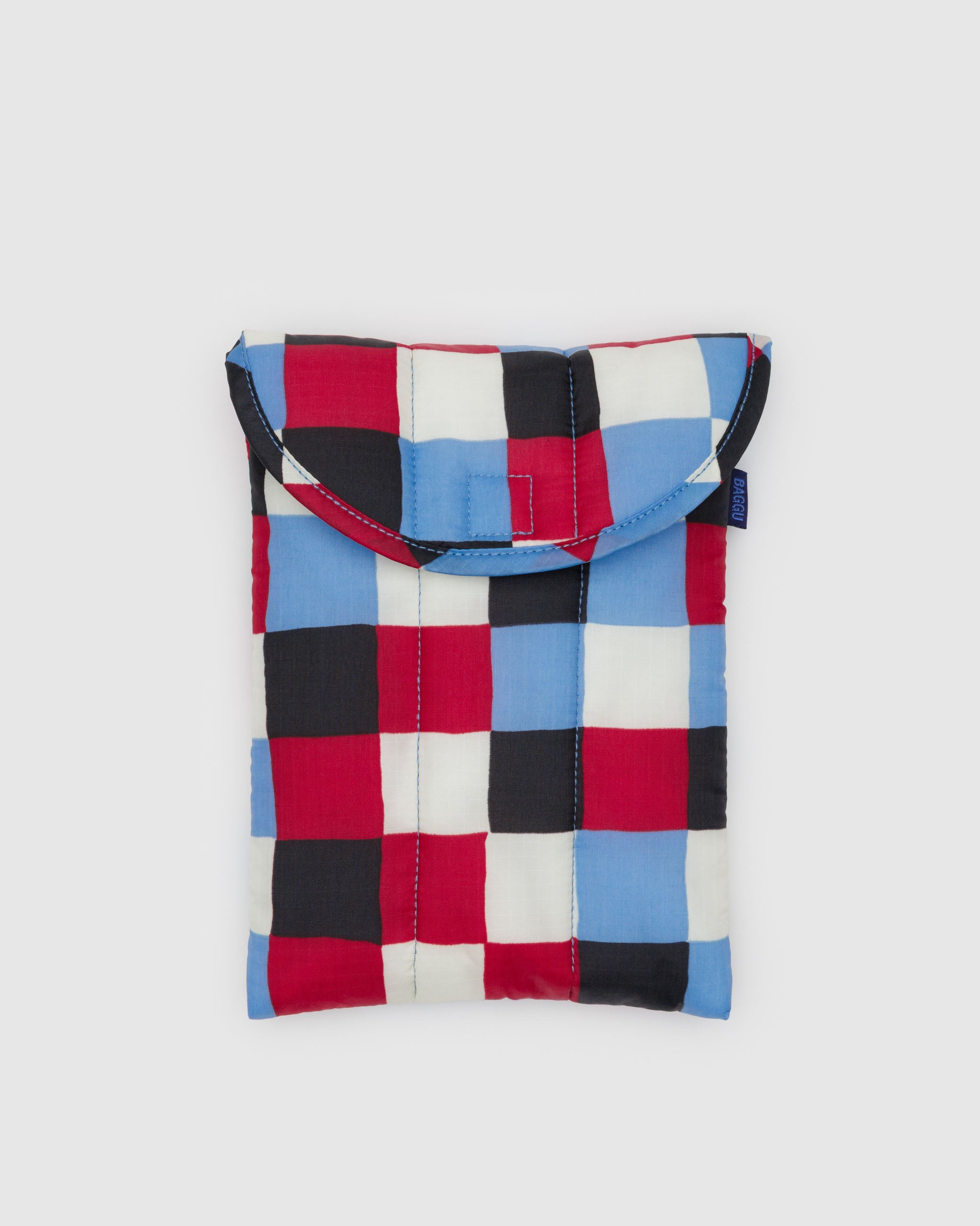 Painted Check puffy tablet sleeve 8" BAGGU