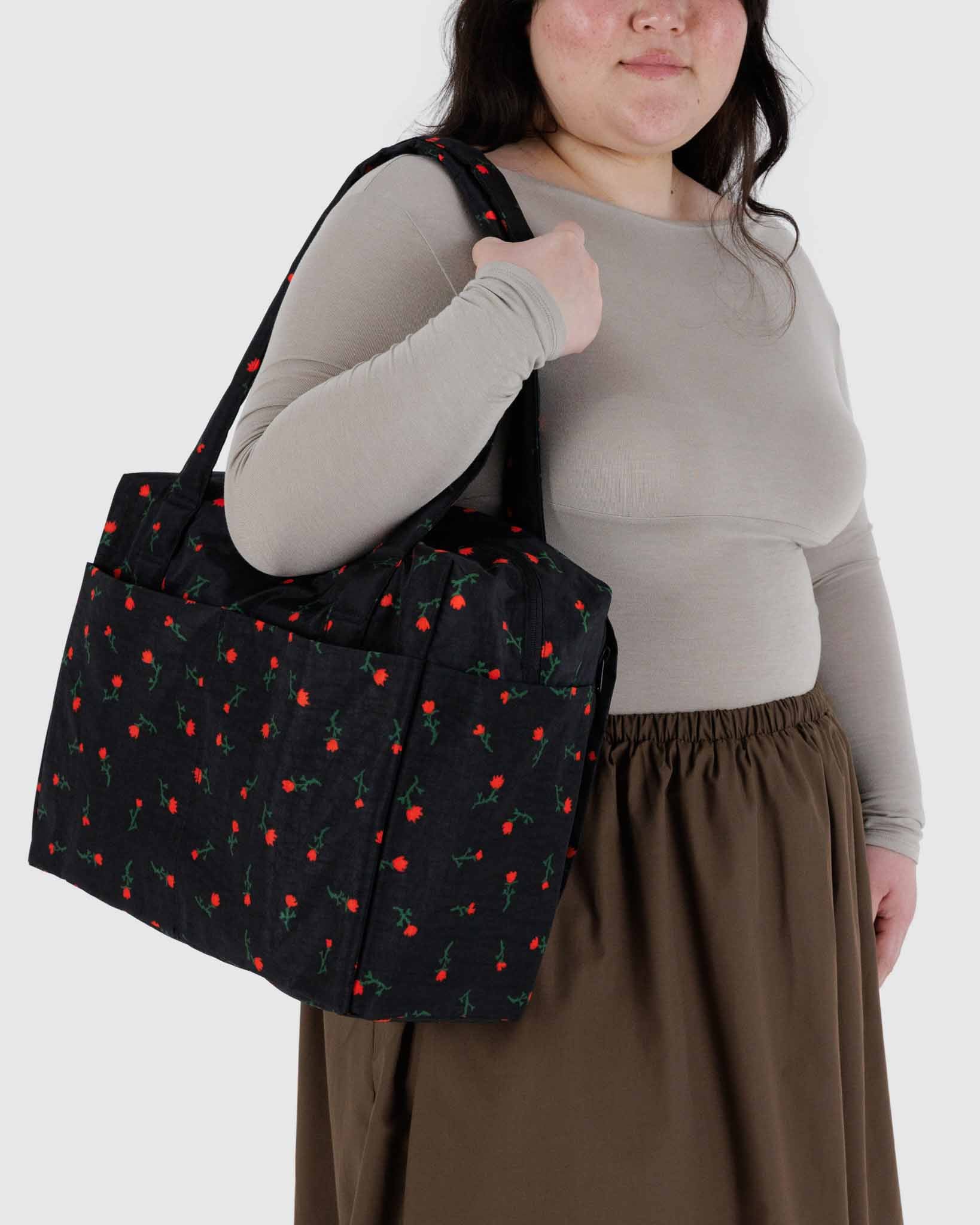 BAGGU Painted Wildflower small cloud carry-on