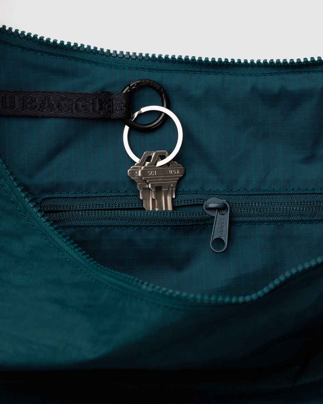 Deep Sea Large Nylon Crescent Bag