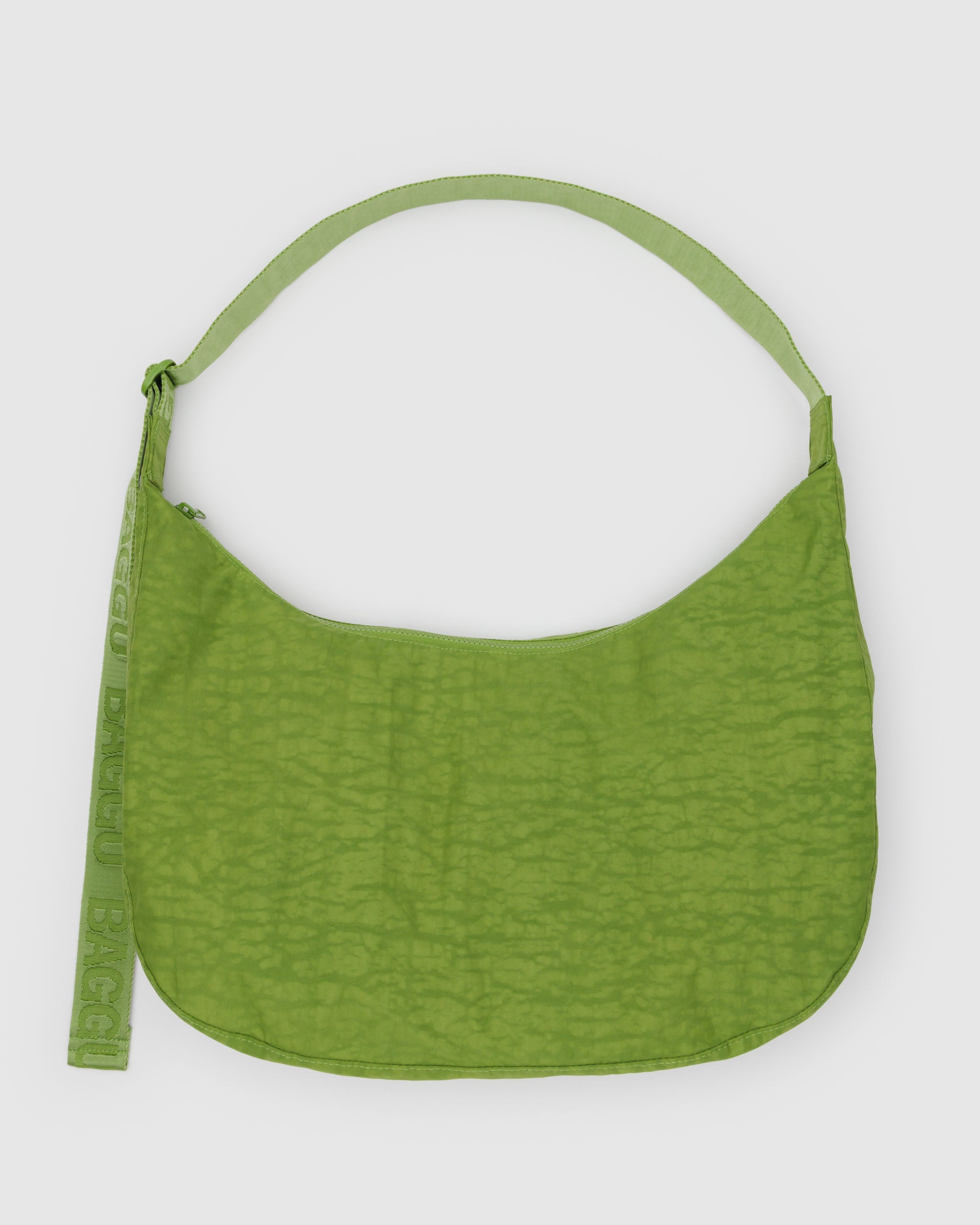 Green Juice Large Nylon Crescent Bag | BAGGU | Crossbody Bag