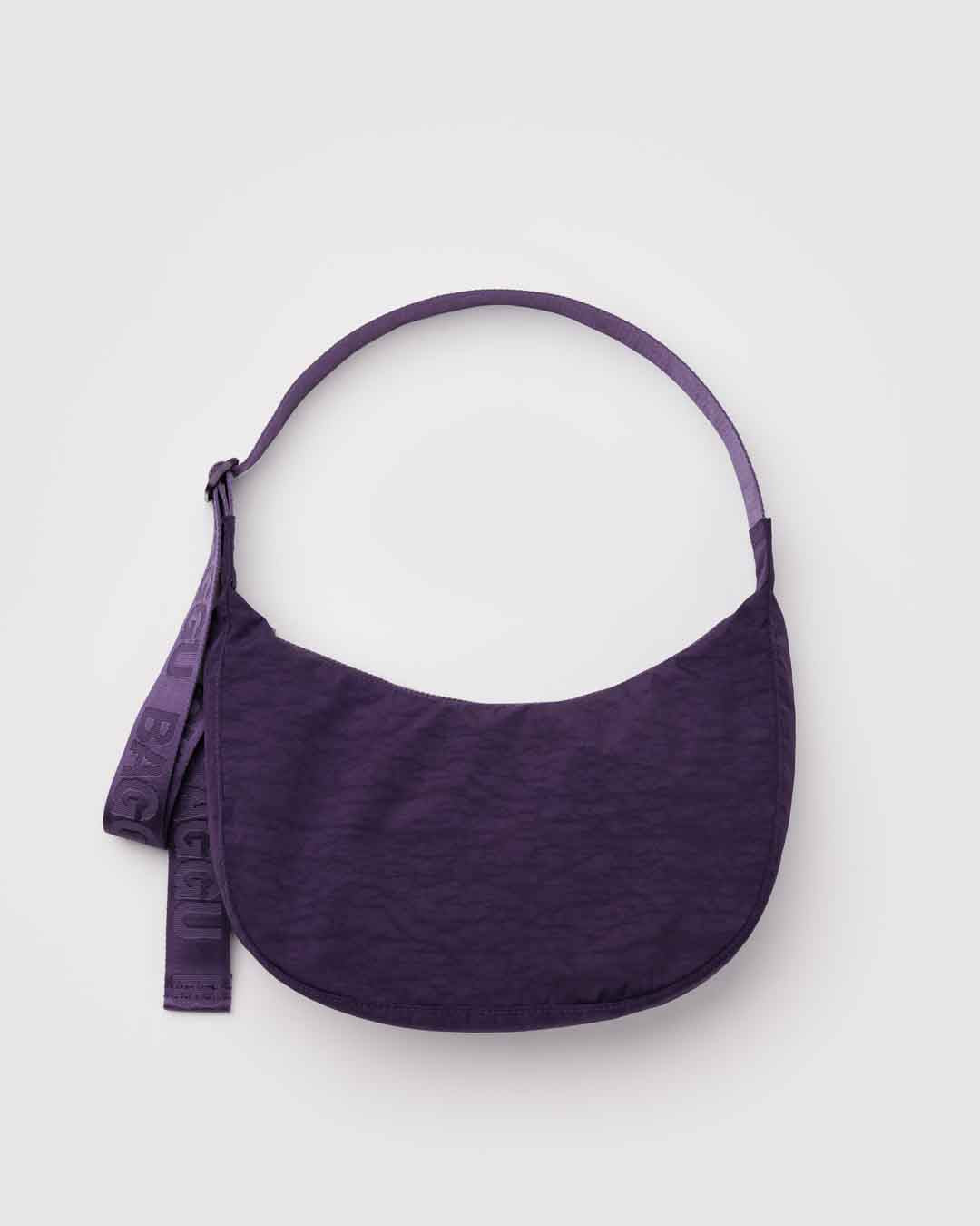 Leopard Medium Nylon Crescent Bag