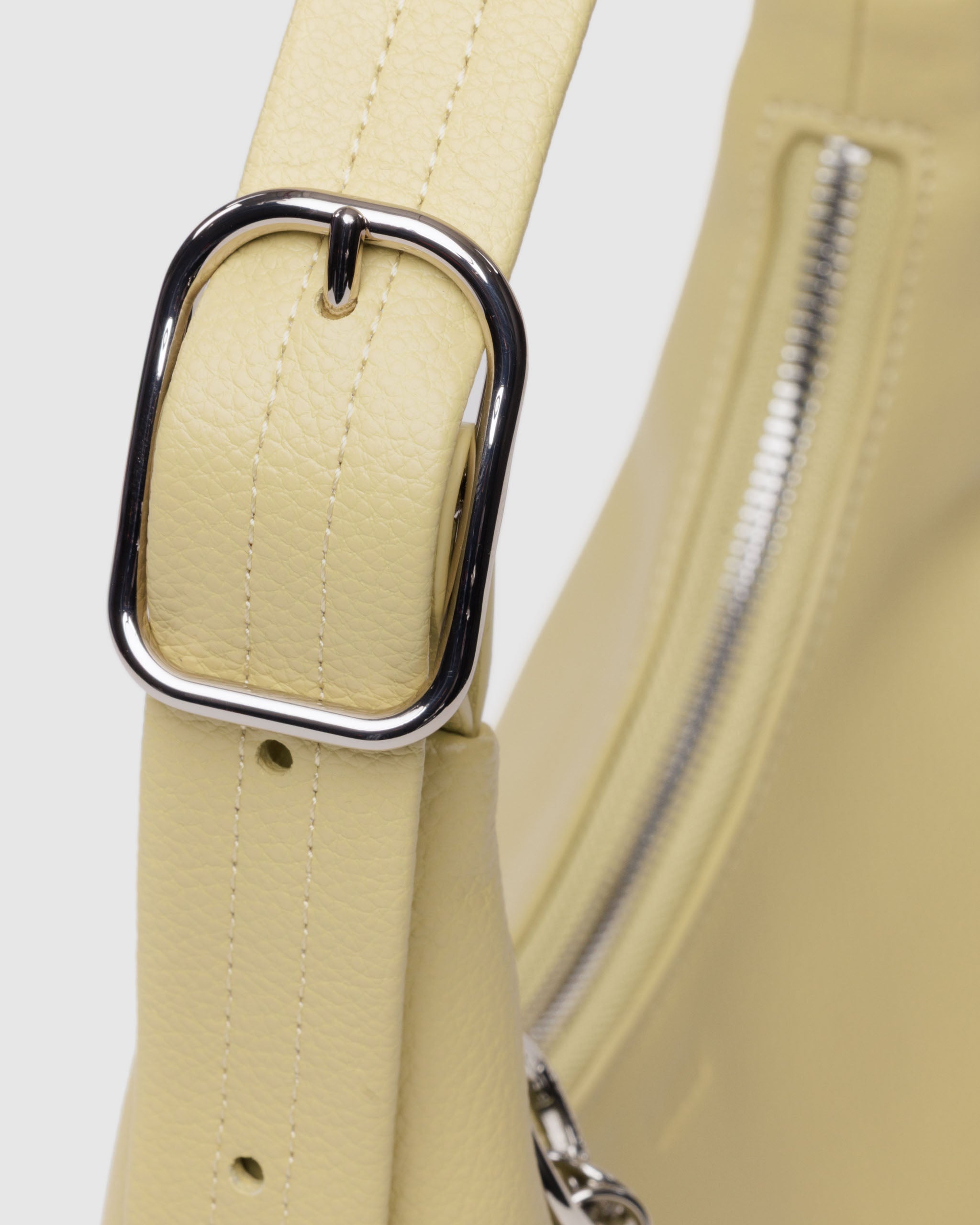Straw Mini Recycled Leather Shoulder Bag | BAGGU | Shoulder + Crossbody Bag