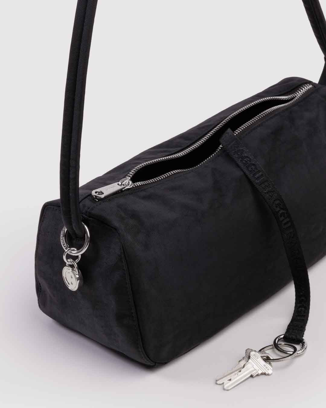 Black Nylon Loaf Bag New