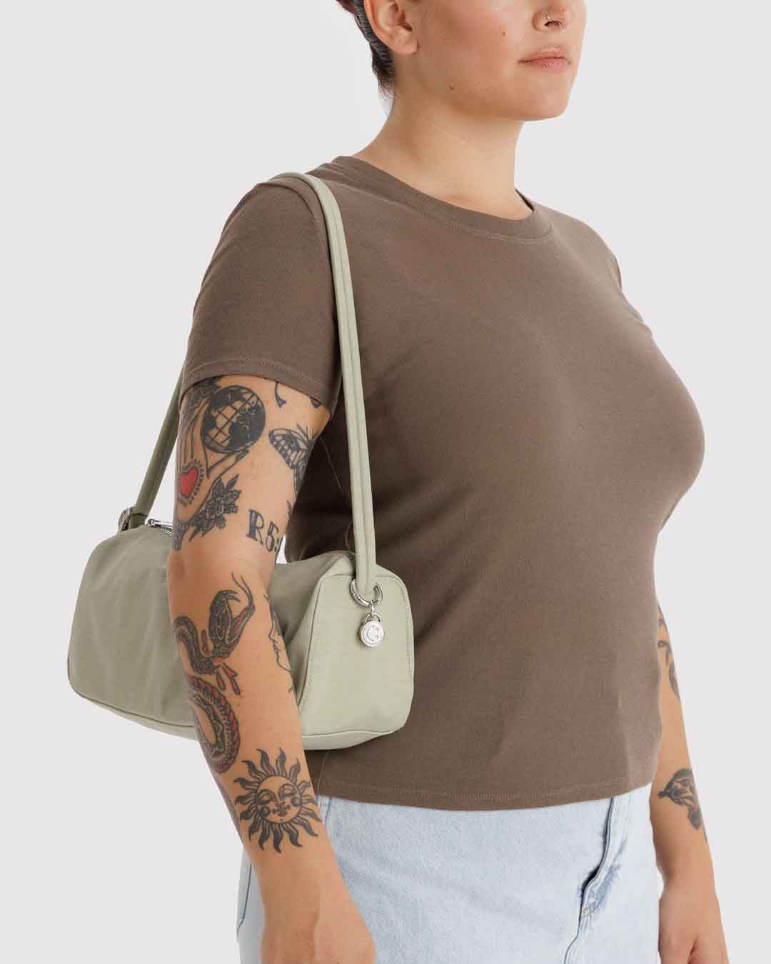 Celadon Nylon Loaf Bag