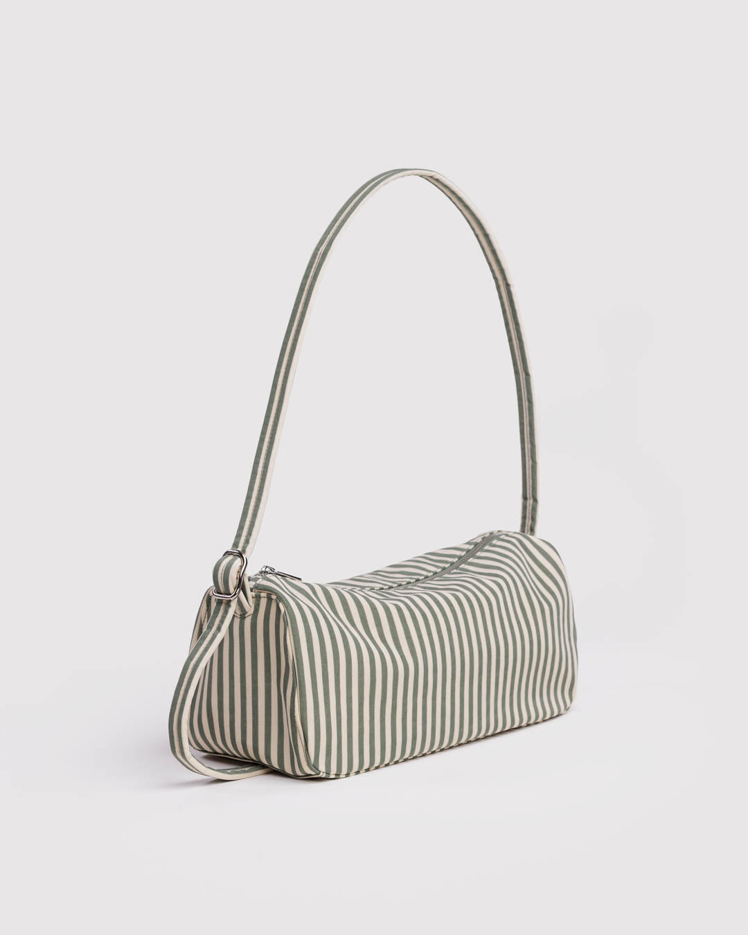 Sage Stripe Nylon Loaf Bag BAGGU