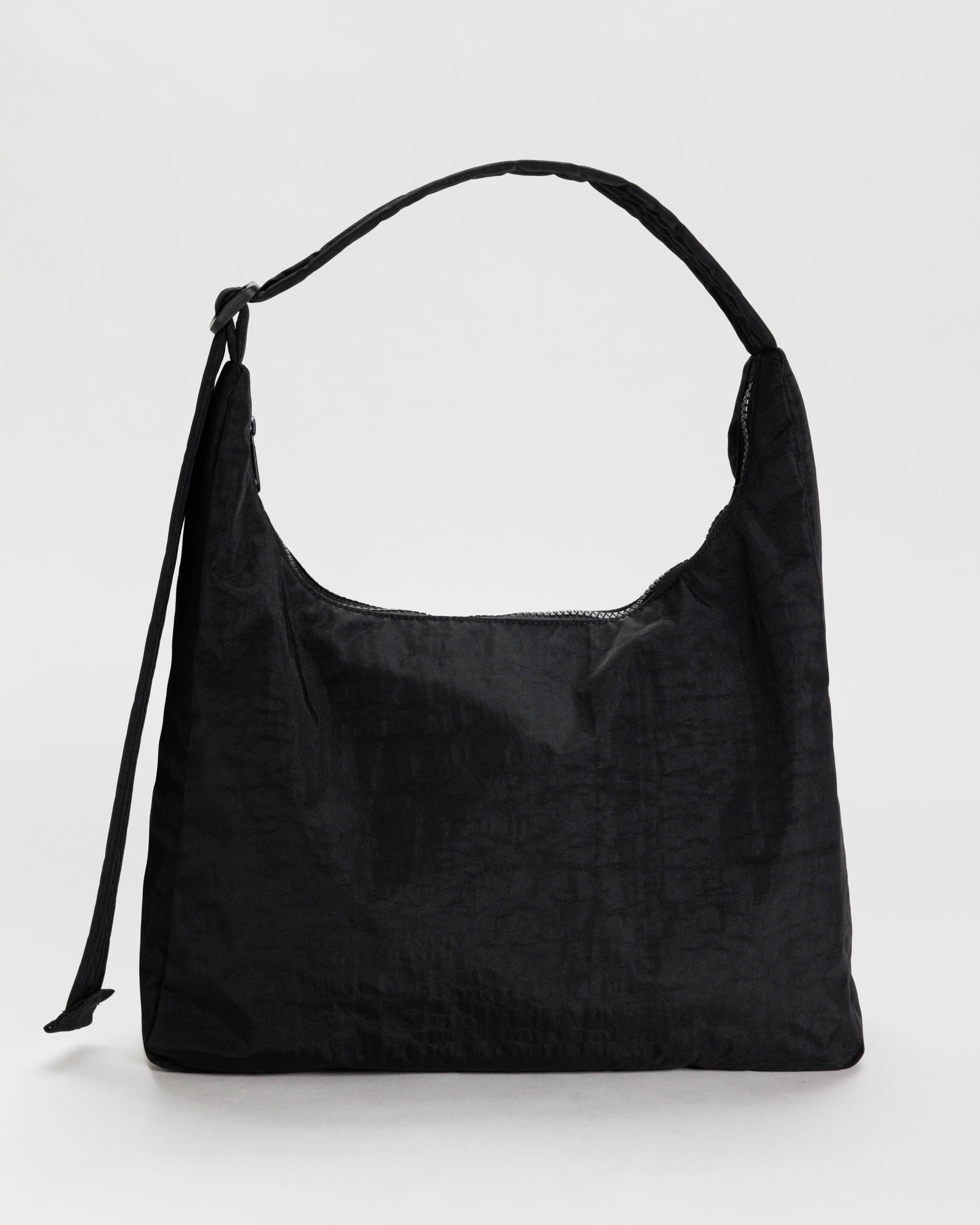 A BAGGU recycled nylon shoulder bag in Black