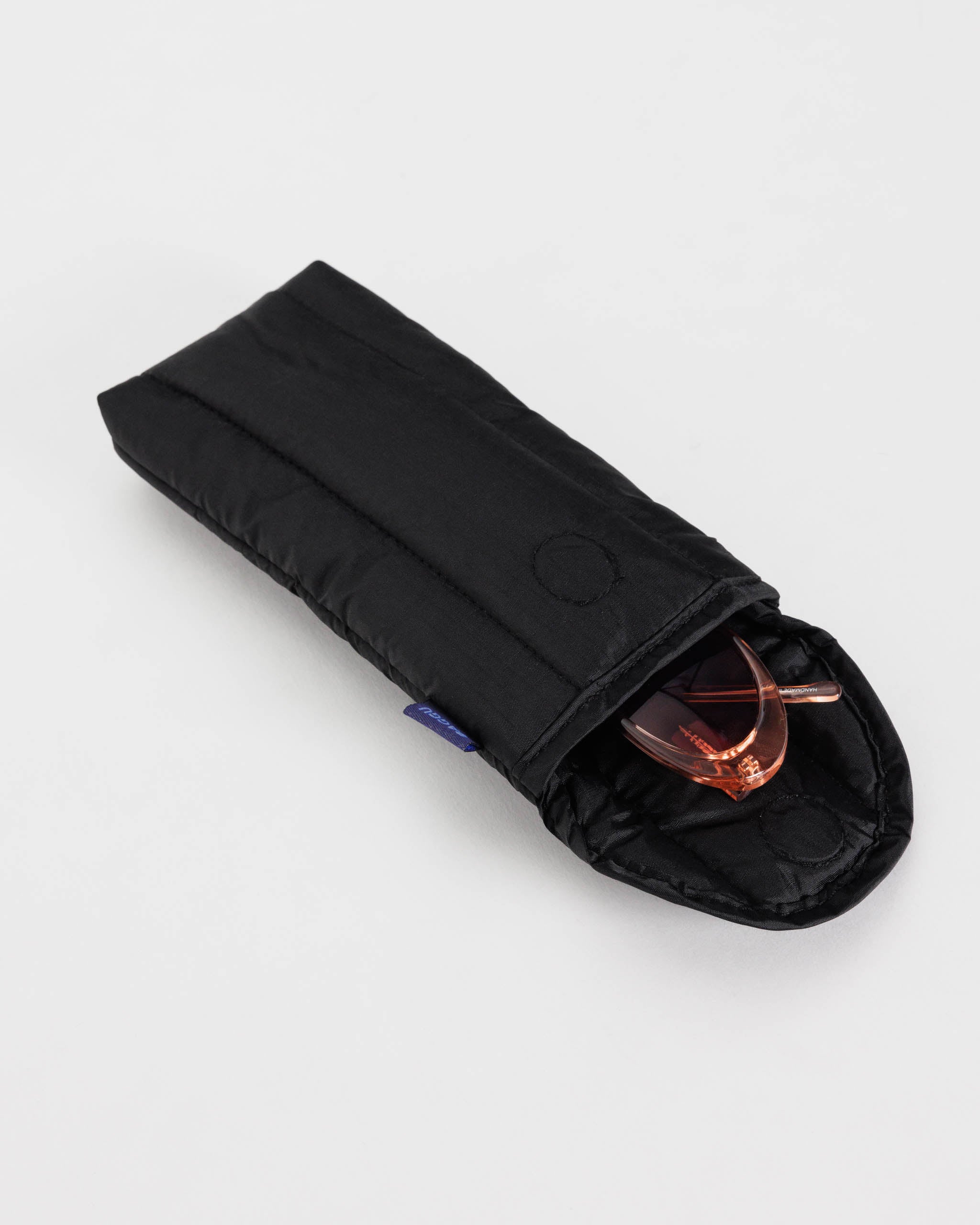 Classic Black Puffy Glasses Sleeve