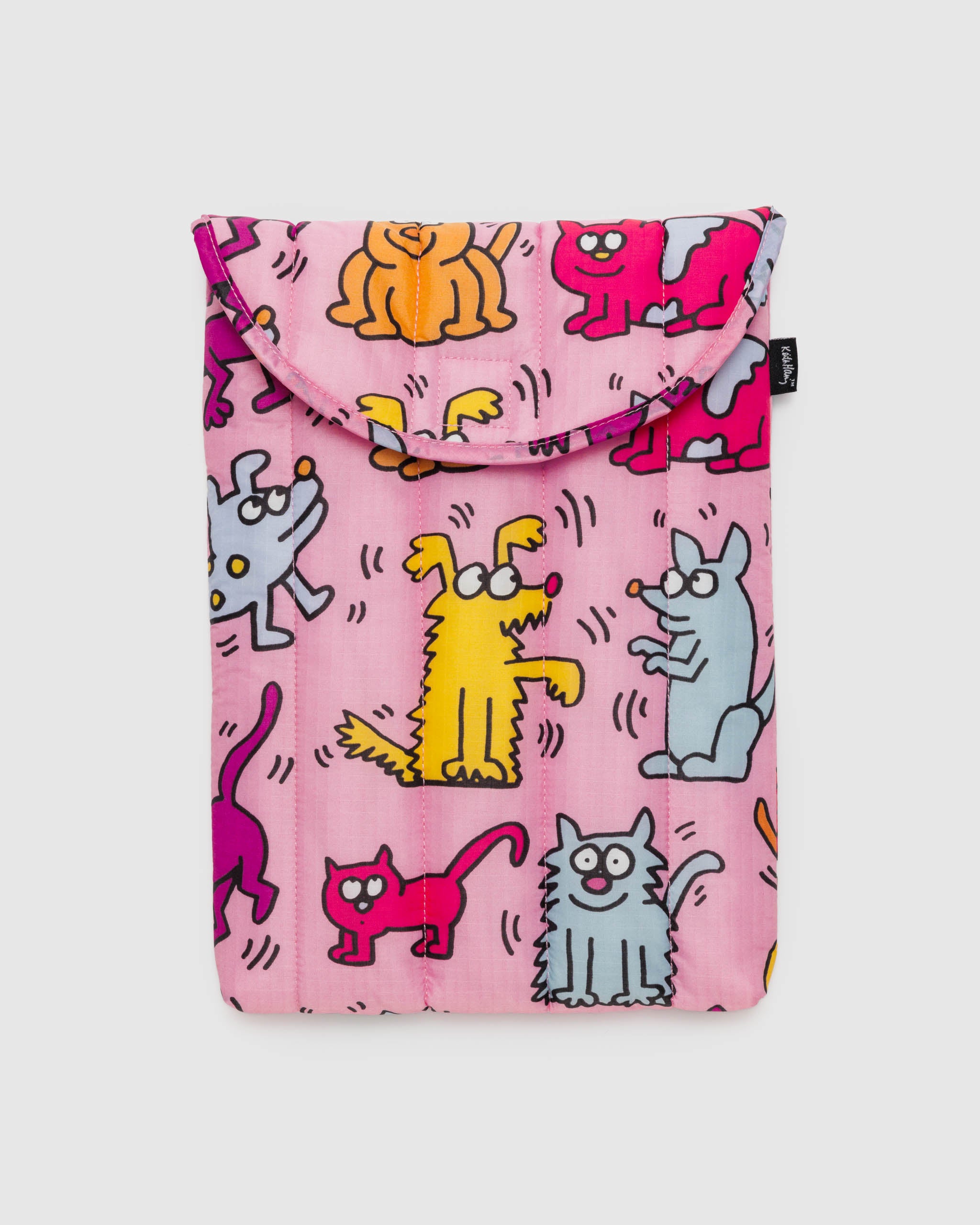 A Keith Haring puffy laptop sleeve from BAGGU