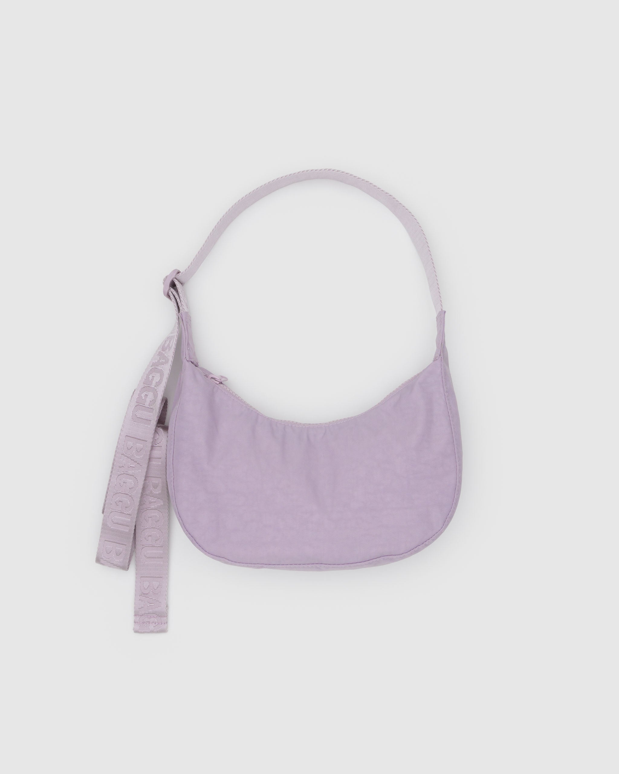 Dusty Pink Small Nylon Crescent Bag | BAGGU | Crossbody Bag
