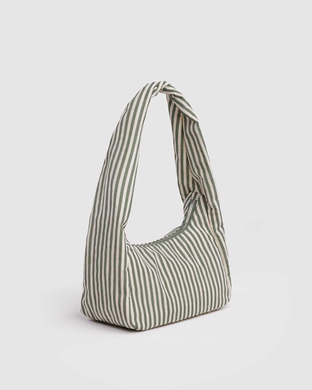 Sage Stripe Small Nylon Meringue Bag