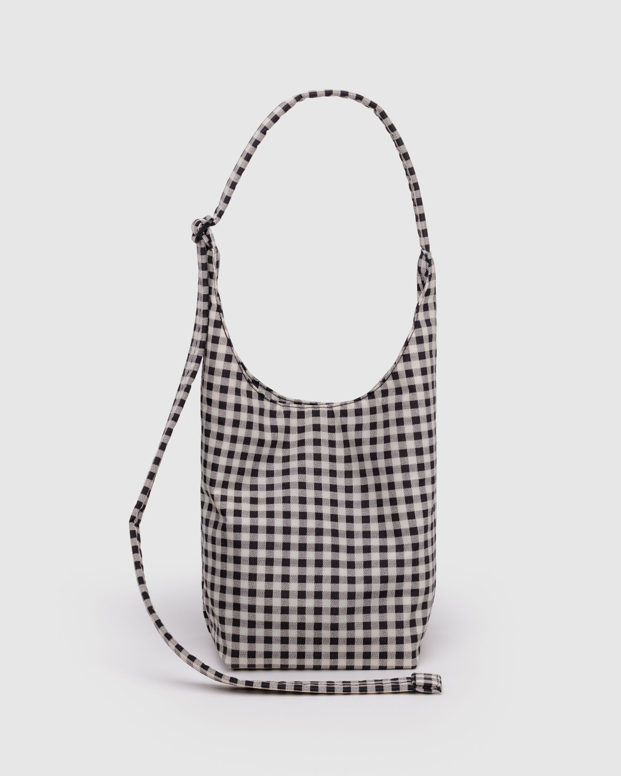 Black & White Gingham Small Nylon Sling BAGGU