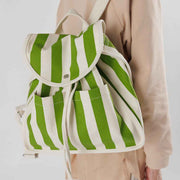 Green Awning | Drawstring Backpack | Baggu