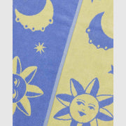 Baggu Bath Towel in Sun & Moons pattern
