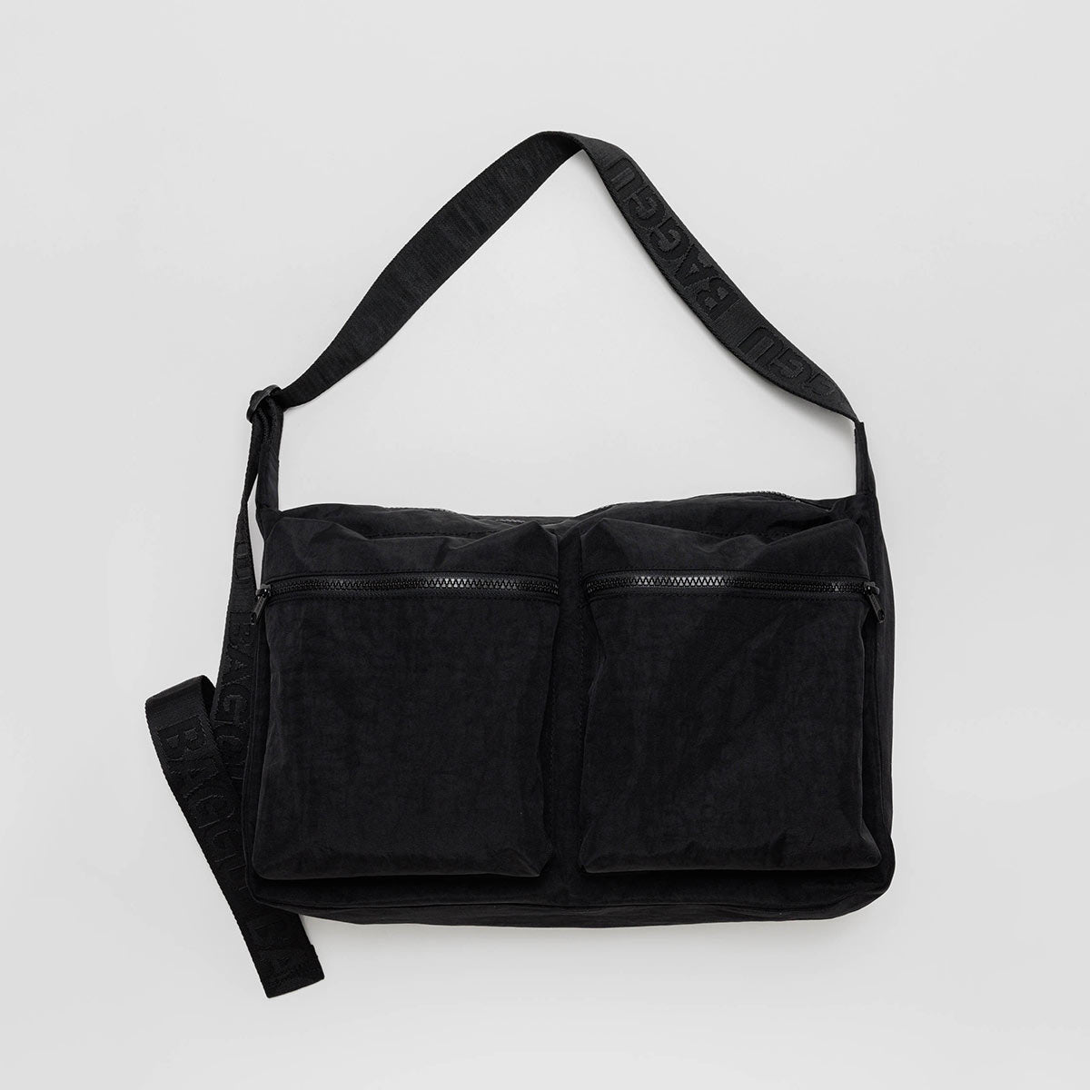 A Baggu Large Cargo Crossbody bag in Black