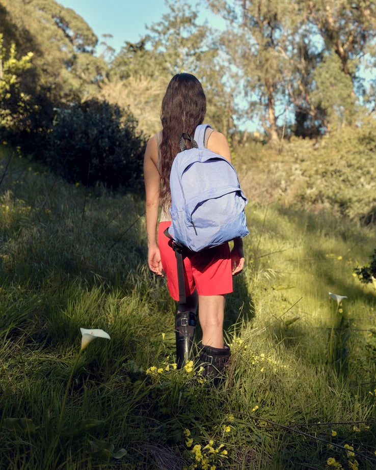 BAGGU Pansy Blue Large Recycled Backpack