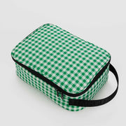 A Baggu Green Gingham insulated Lunch Box