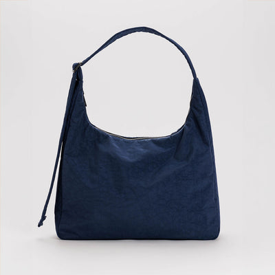 Navy | Nylon Shoulder Bag | Baggu
