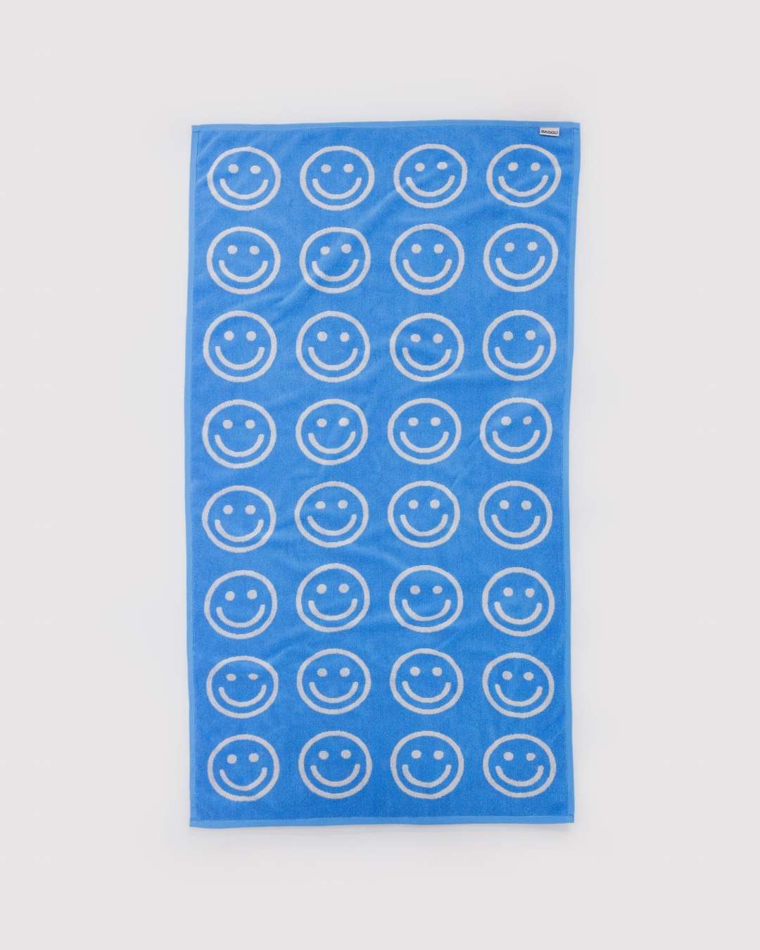 Sky Blue Happy Bath Towel