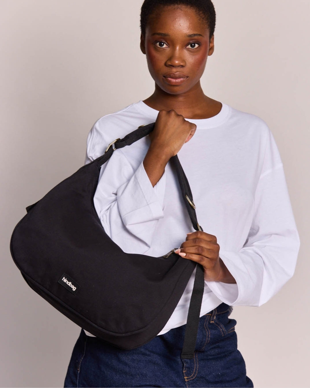 Black Bianca Hobo Bag hindbag