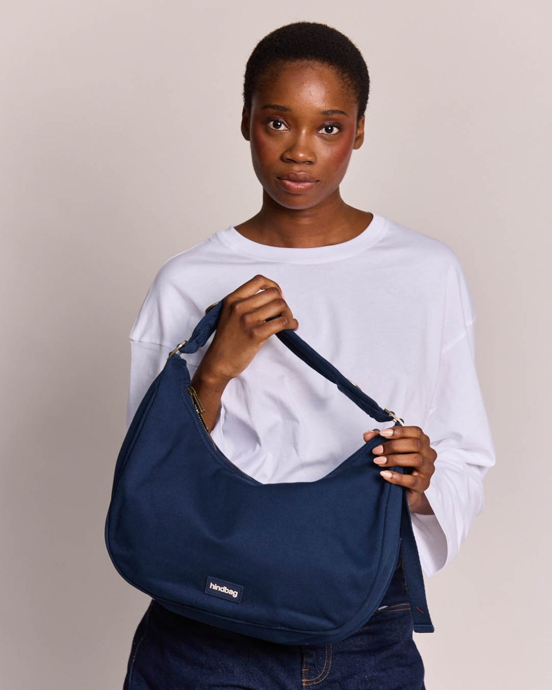 Navy Bianca Hobo Bag hindbag