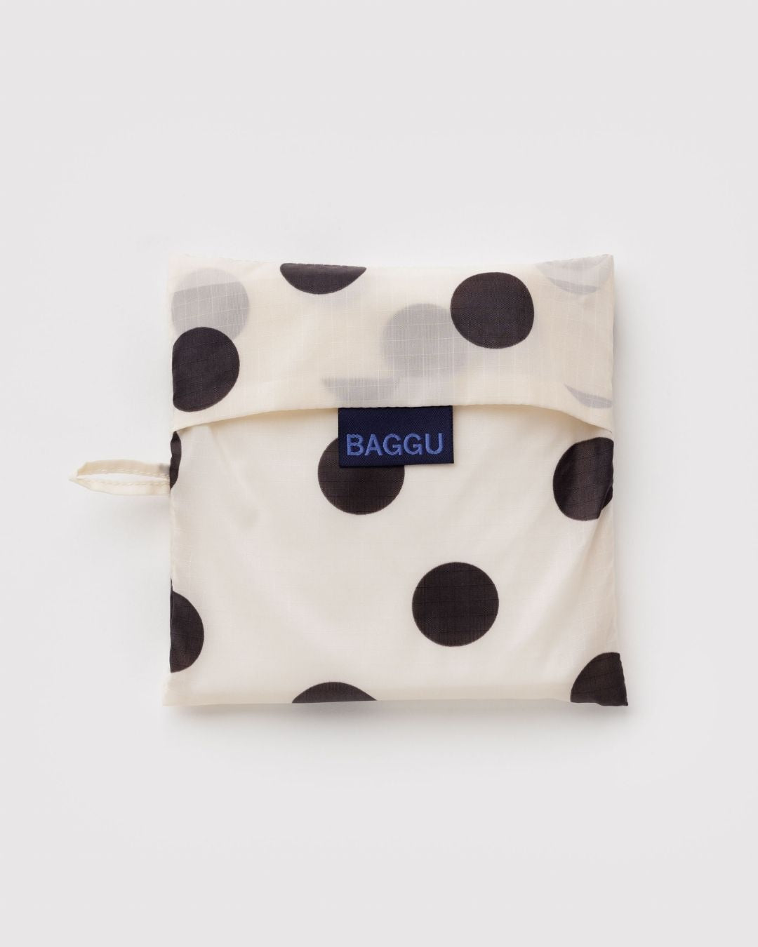 Cream and Black Polka Dot Big BAGGU