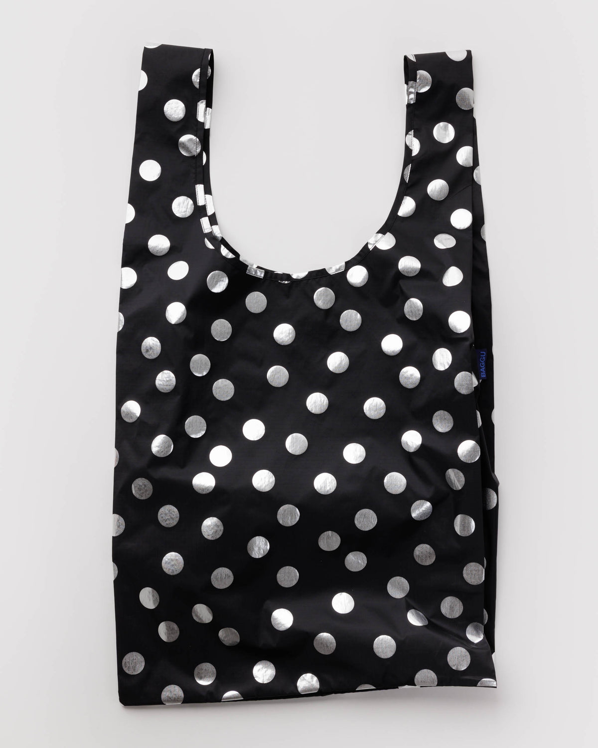 Silver Metallic Polka Dot Big BAGGU | BAGGU | Big BAGGU