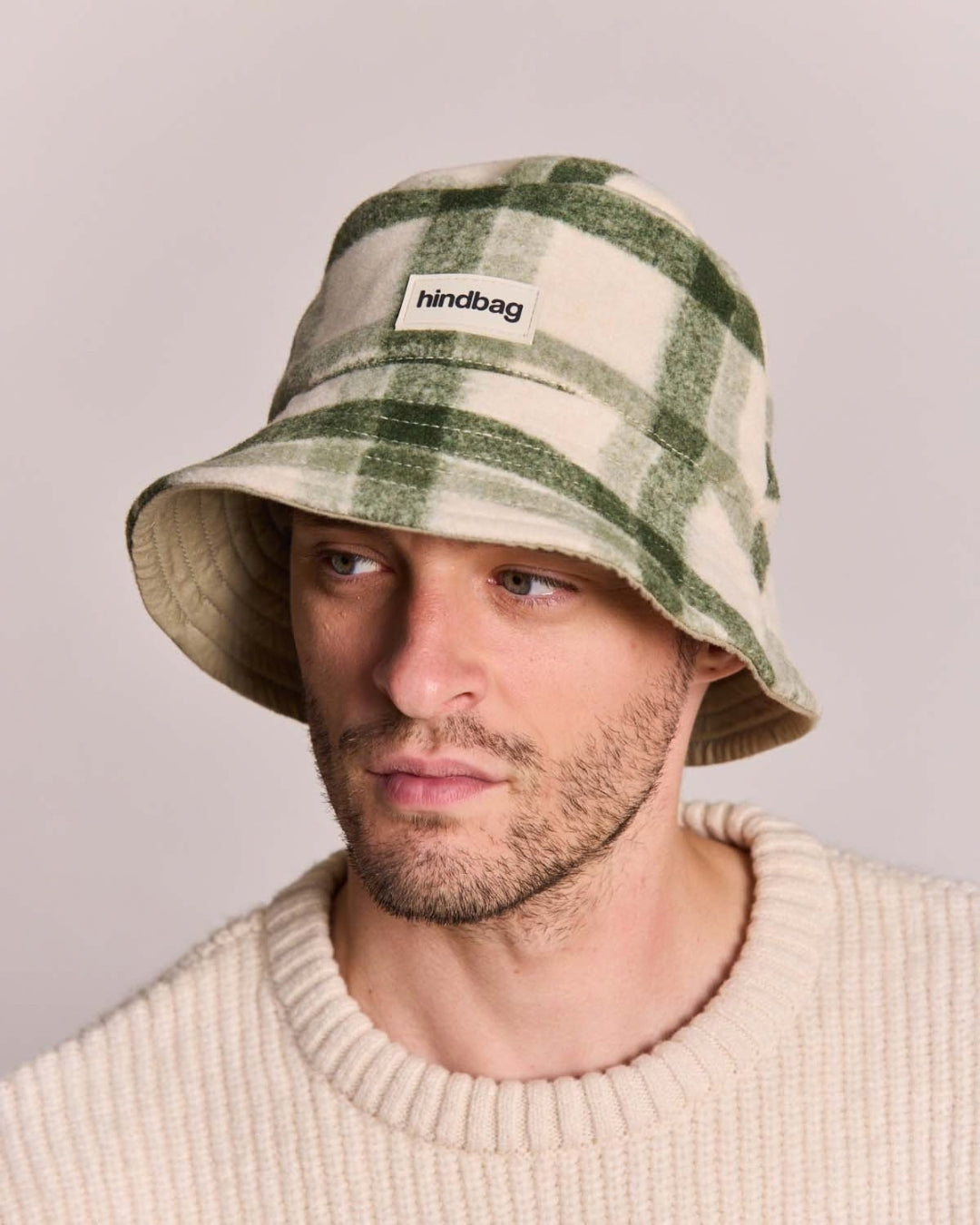 Green Tartan Bob Bucket Hat hindbag