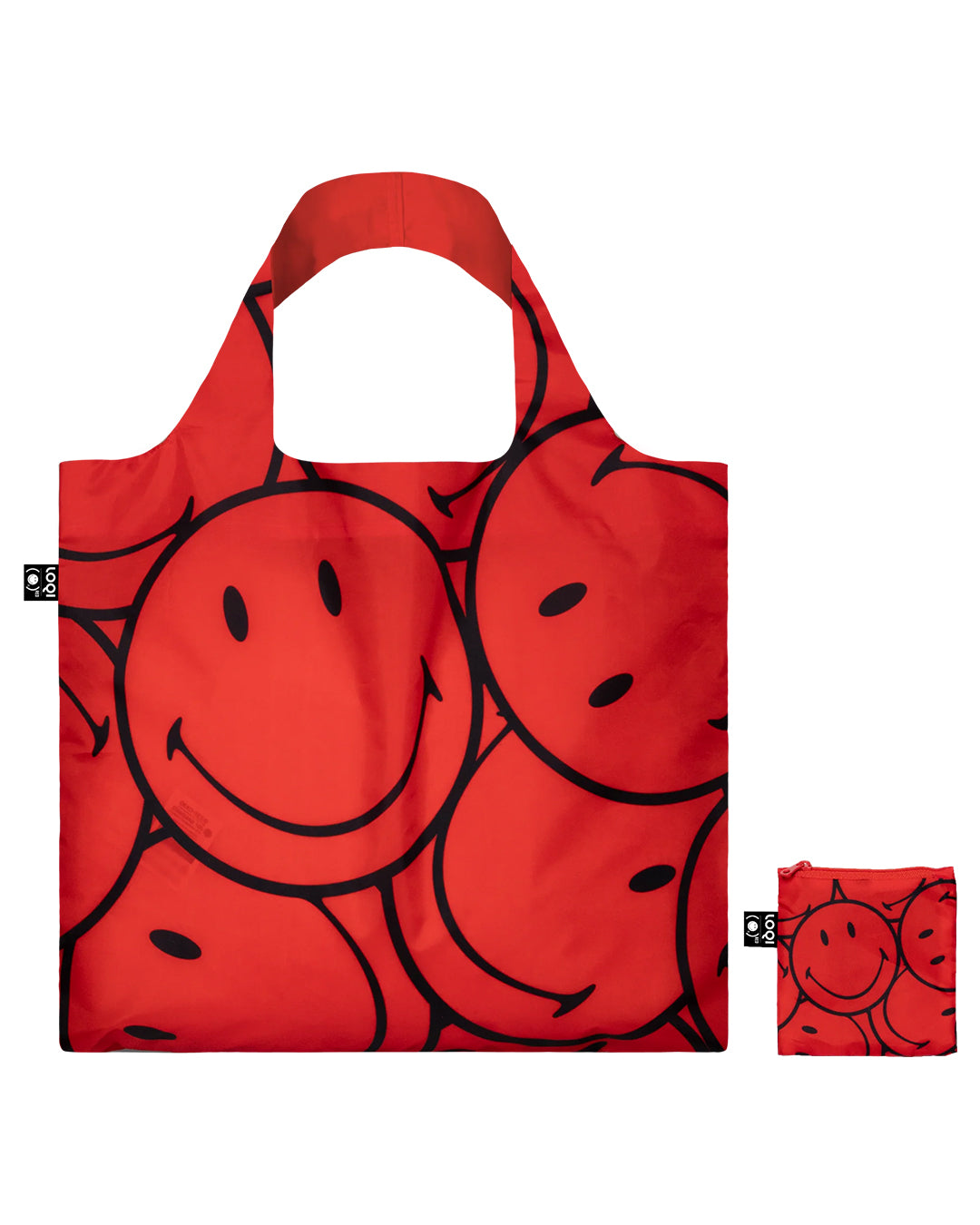 SMILEY Red Lucky Red Recycled Bag LOQI