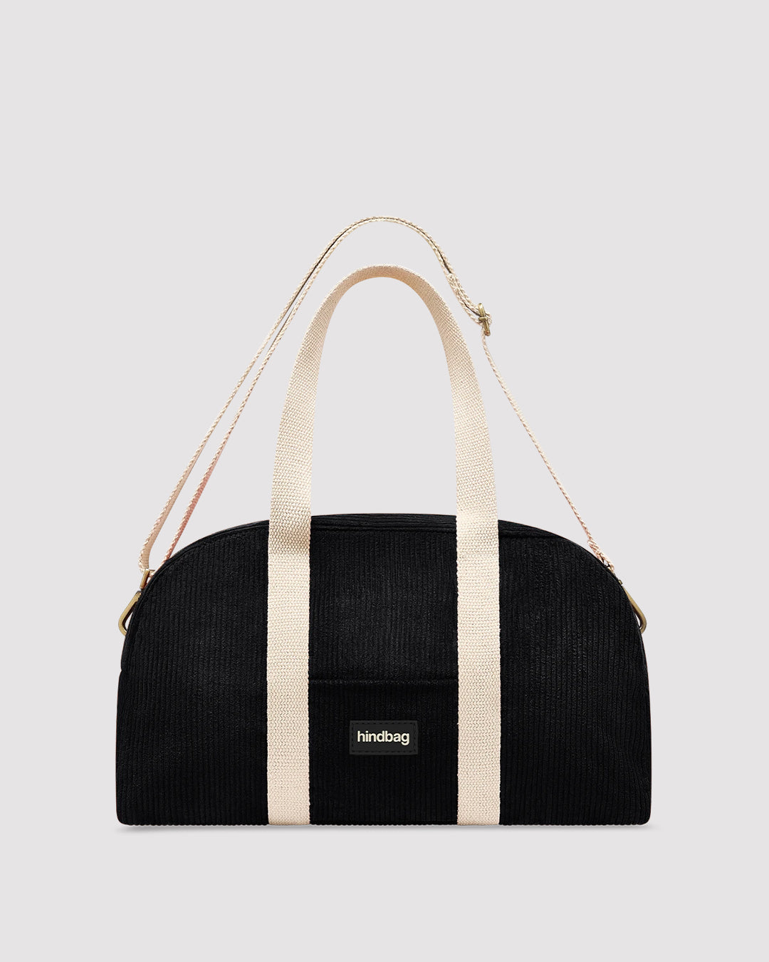 Black Corduroy Charlie Weekender Bag hindbag