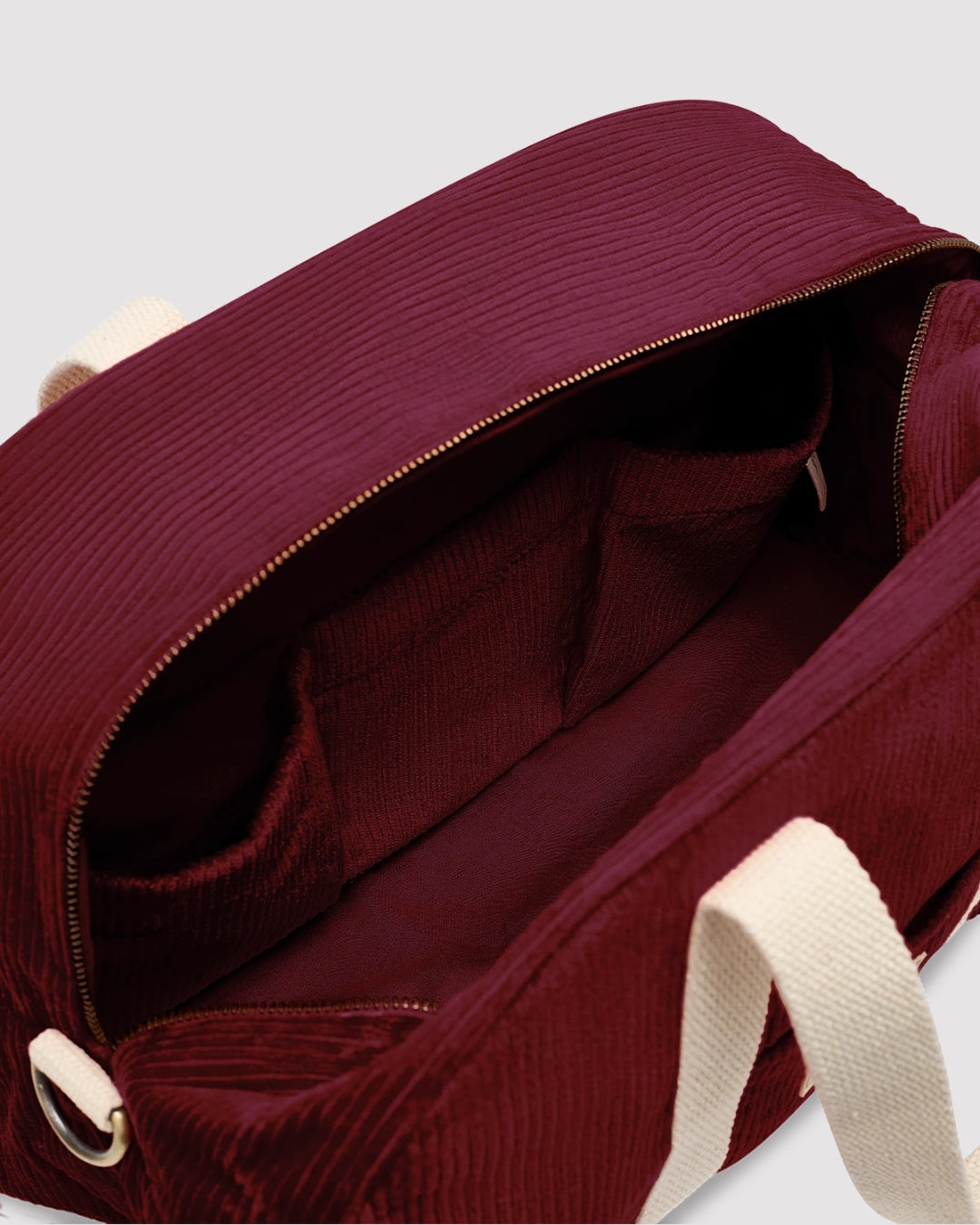 Burgundy Corduroy Charlie Weekender Bag hindbag