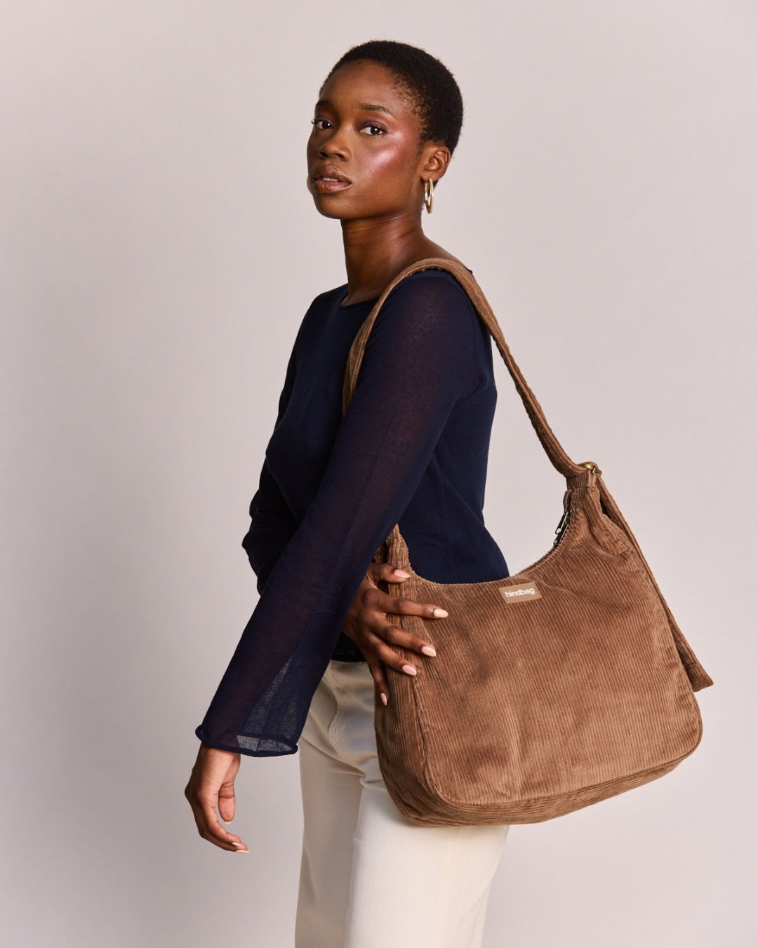 Macchiato Corduroy Claire Hobo Bag hindbag