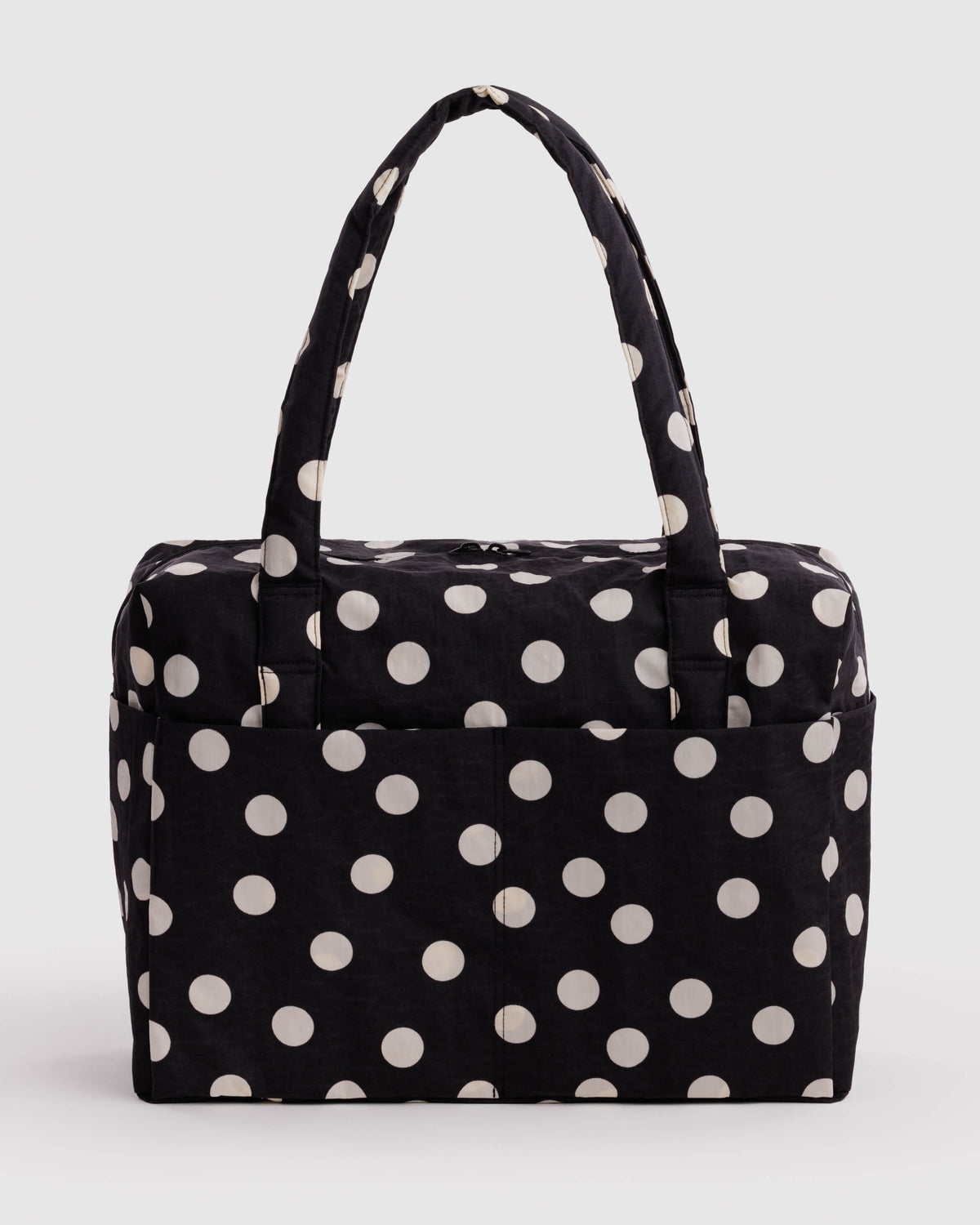 Black and Cream Polka Dot Cloud Carry-On | BAGGU | Cloud Carry-On