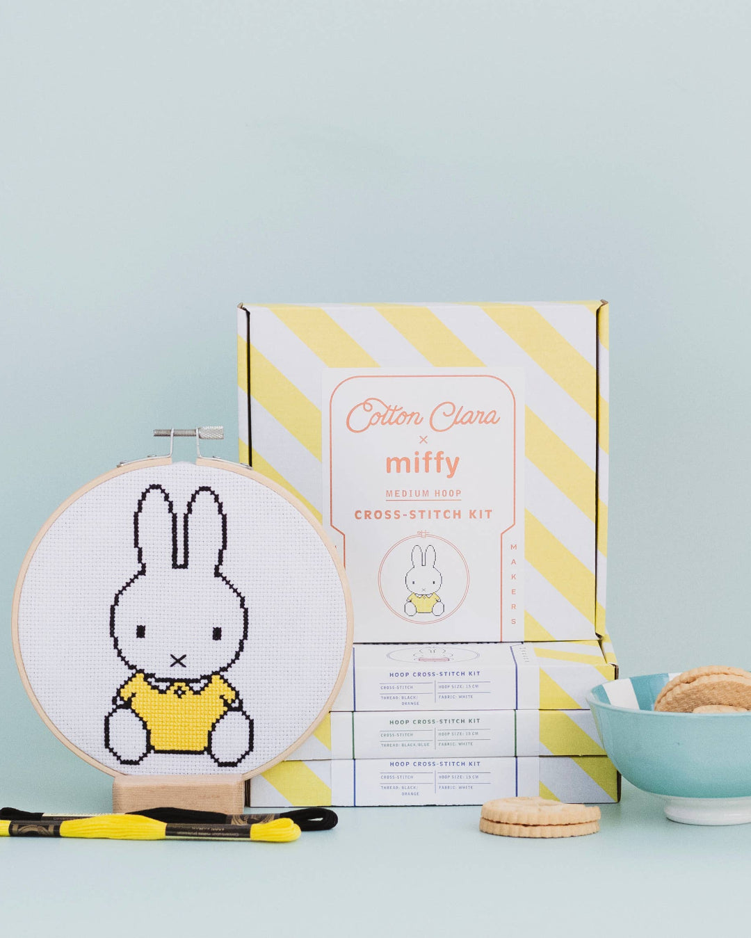 Cotton Clara yellow Miffy cross-stitch Kit.