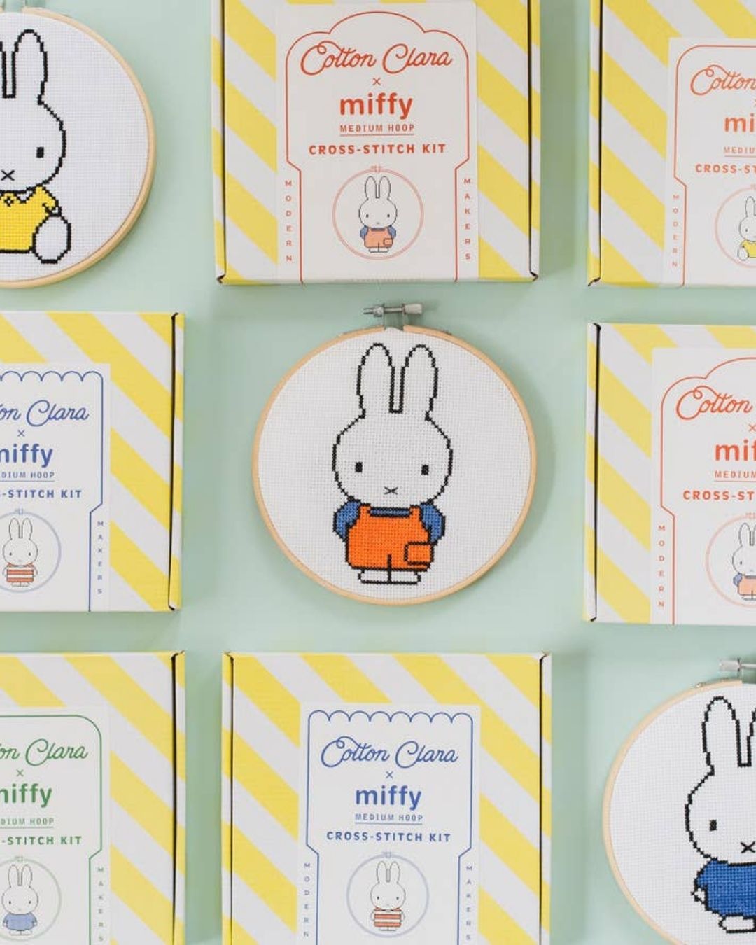 Cotton Clara yellow Miffy cross-stitch Kit.