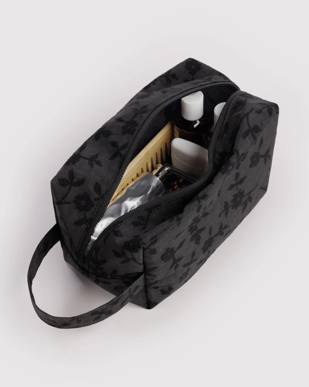 Charcoal Ditsy Floral Dopp Kit | BAGGU | Dopp Kit