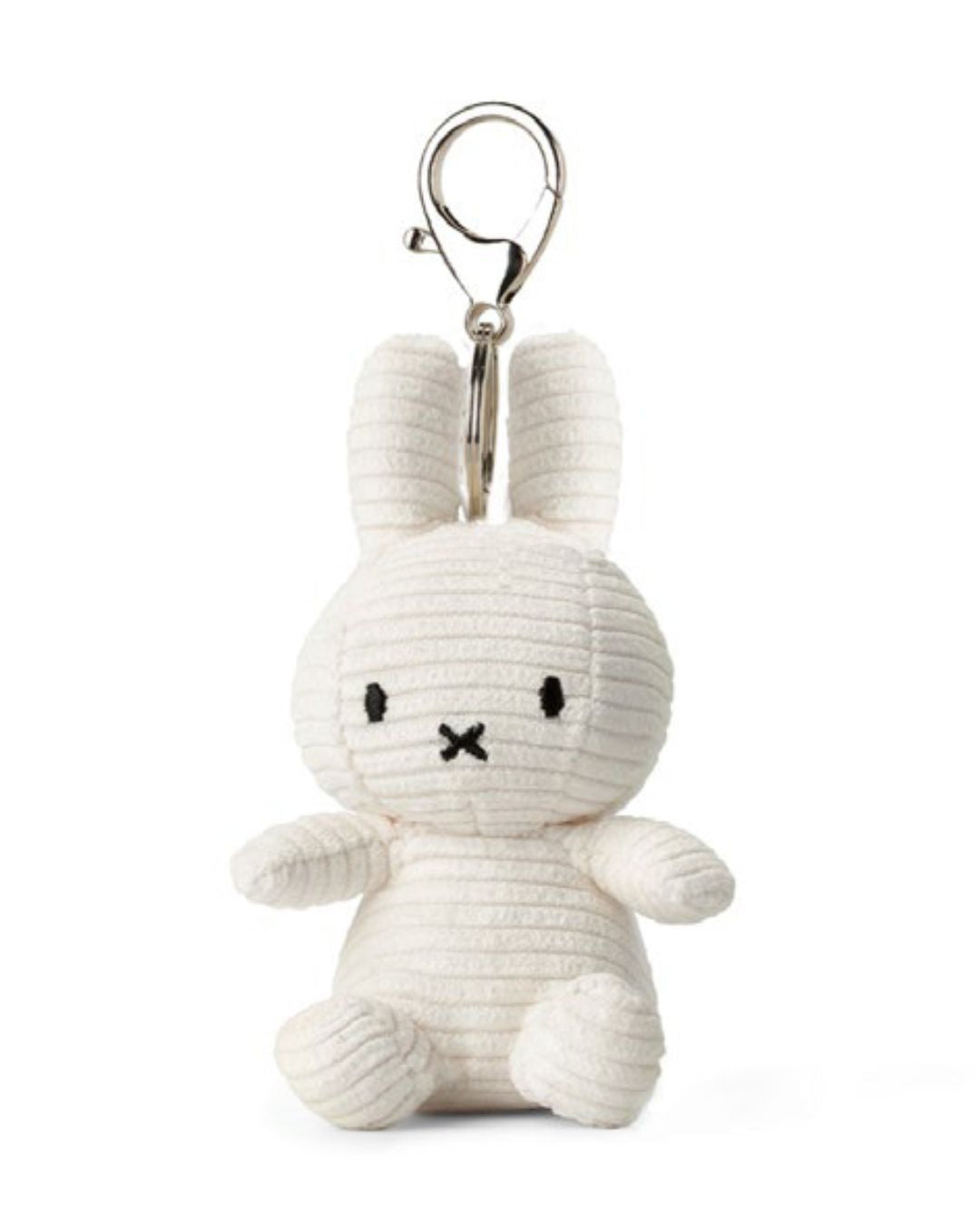 Miffy Keyring / Bag Charm in Off White Corduroy