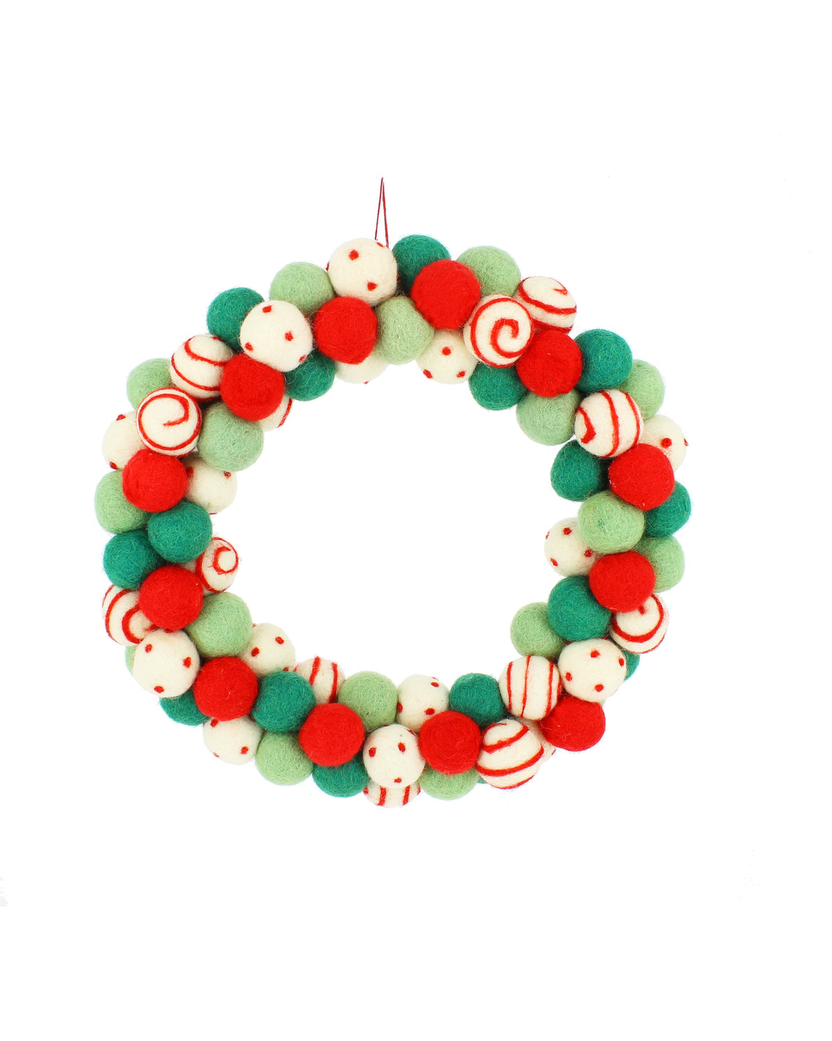 Fiona Walker Christmas Pompom Wreath | Christmas Decoration