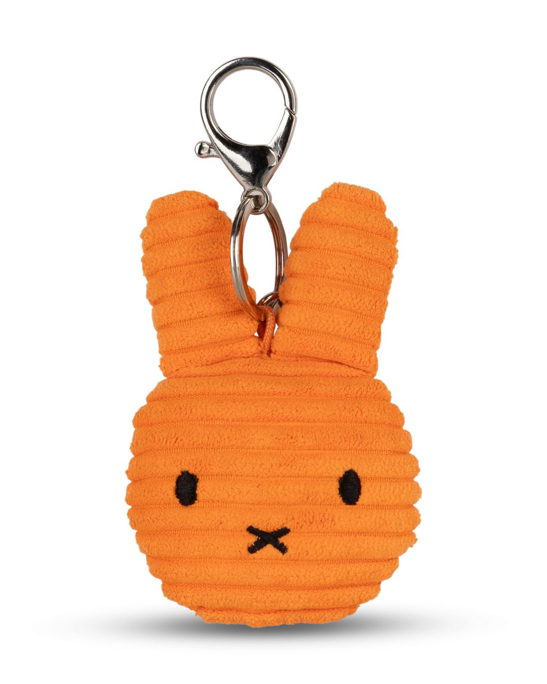 Miffy Flat Keyring / Bag Charm in Orange Corduroy