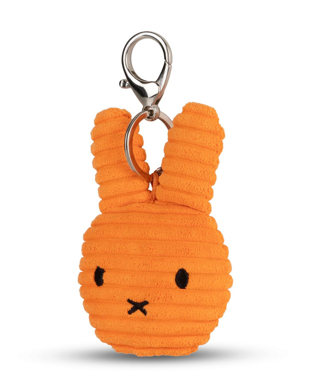 Miffy Flat Keyring / Bag Charm in Orange Corduroy