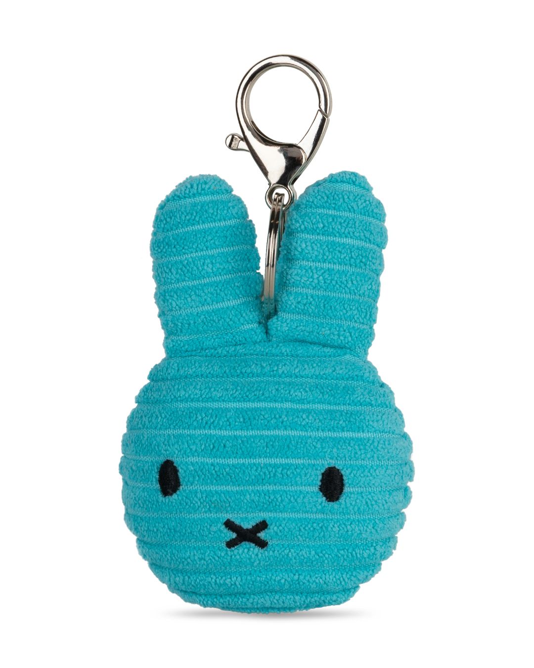 Miffy Flat Keyring / Bag Charm in Teal Corduroy