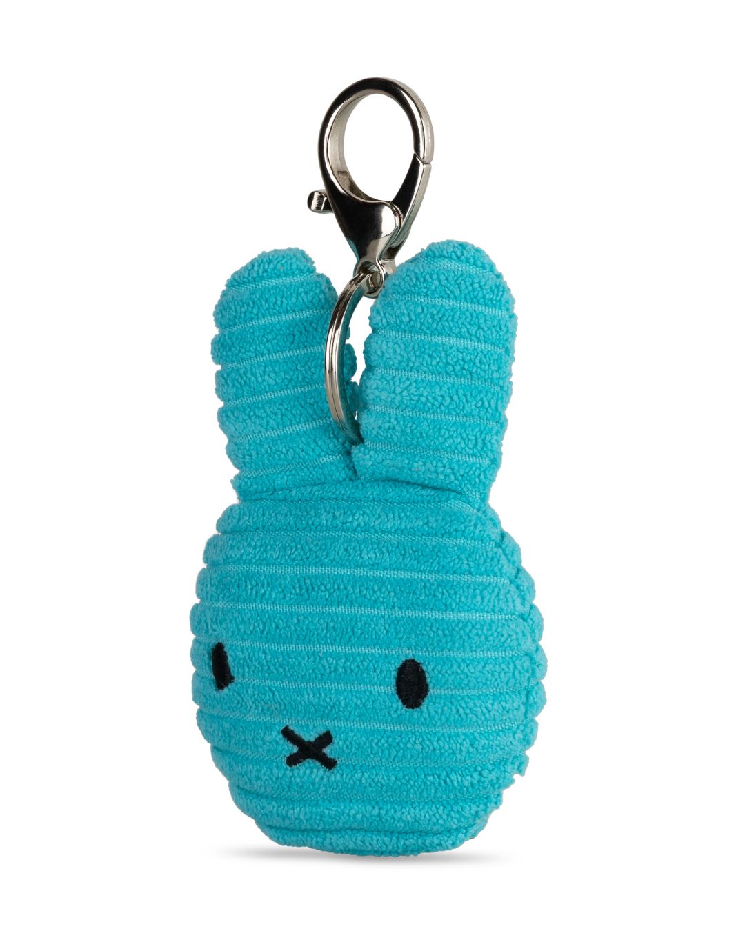 Miffy Flat Keyring / Bag Charm in Teal Corduroy