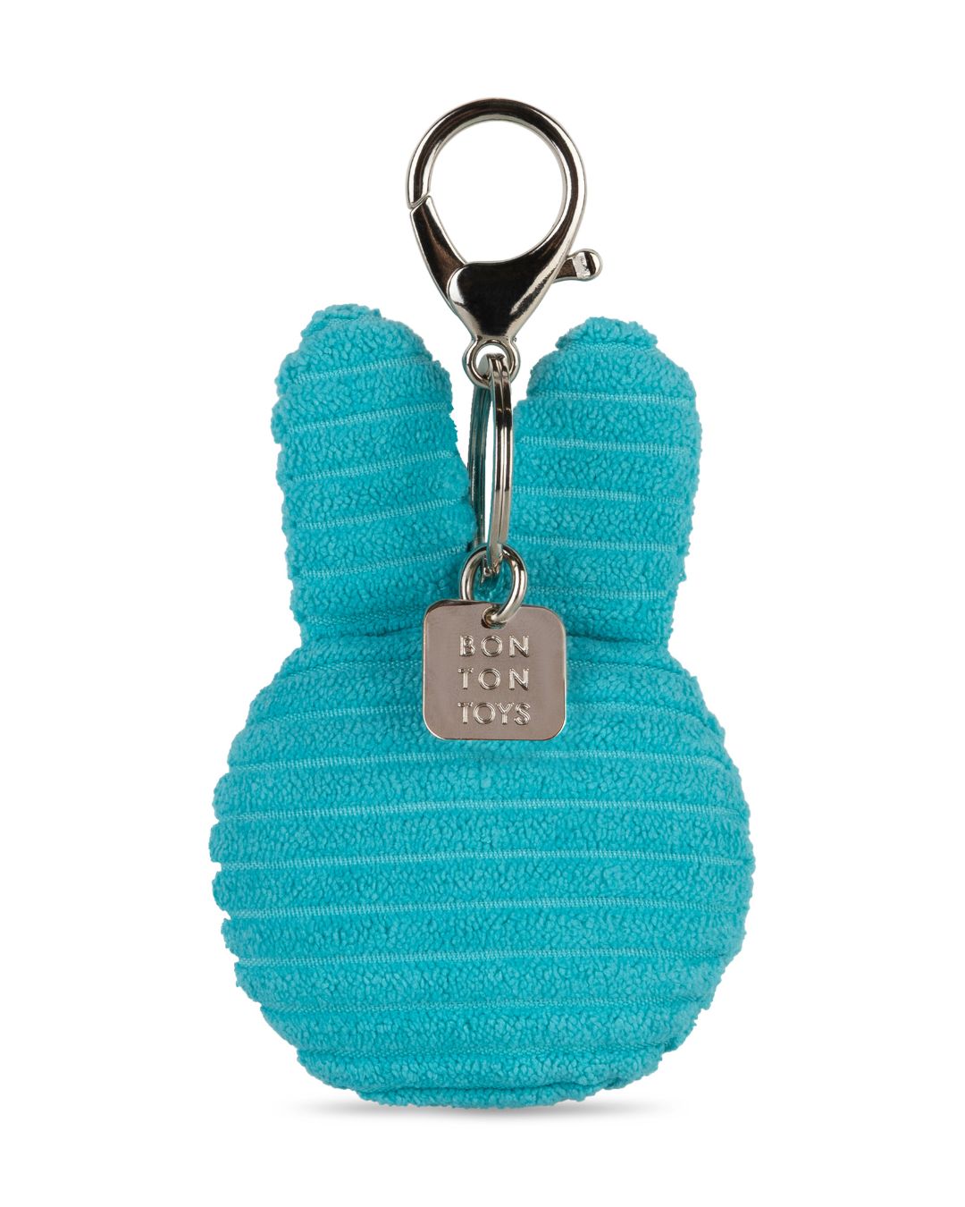Miffy Flat Keyring / Bag Charm in Teal Corduroy